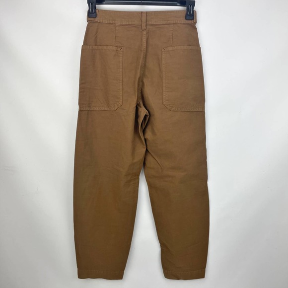 Everlane Womens The Fatigue Barrel Pants Size 2 Walnut Brown - Picture 7 of 10
